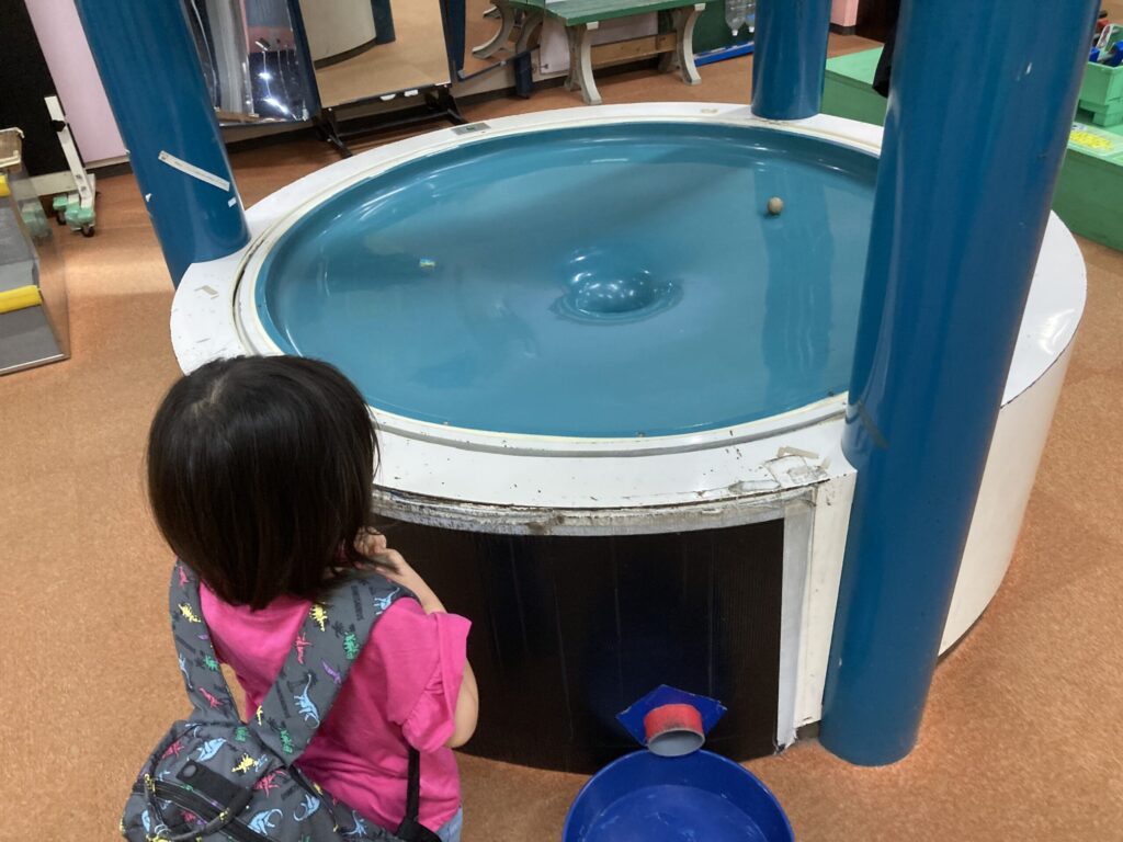 厚木市子ども科学館のころがし惑星実験装置